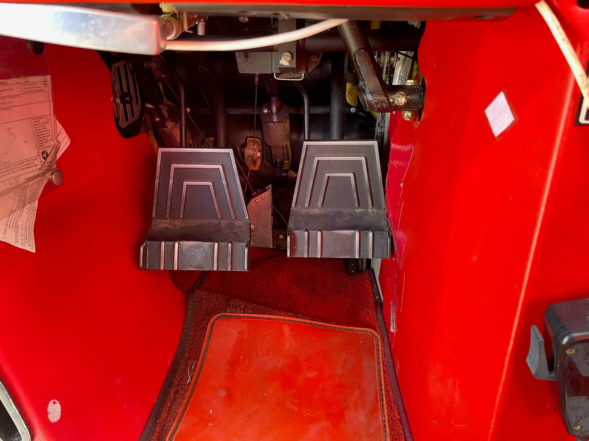 Cabin interior of a 1977.