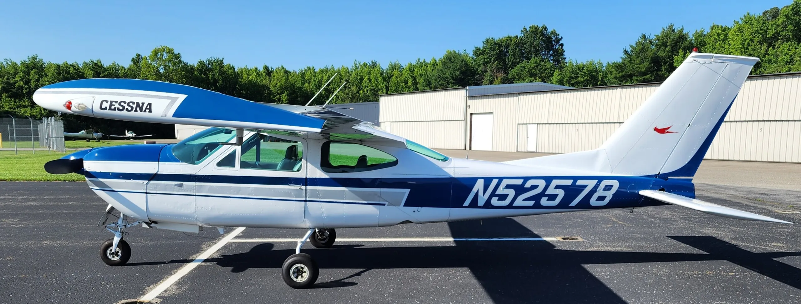 Exterior view of a 1977, N52578.