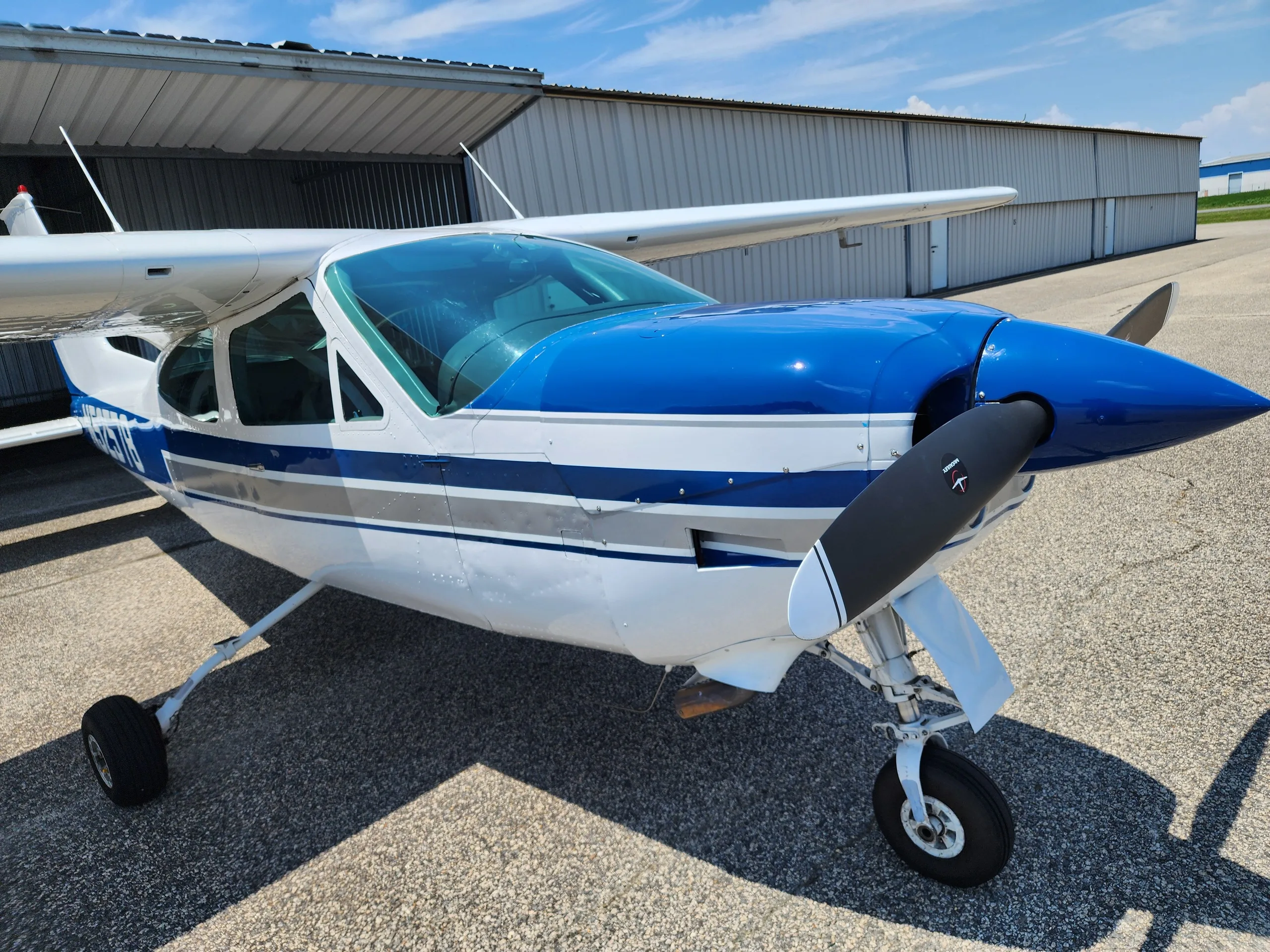 Exterior view of a 1977, N52578.