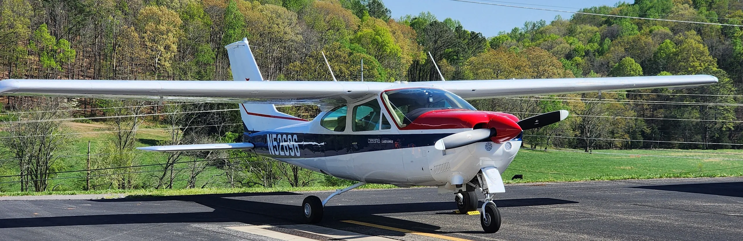 Exterior view of a 1977, N52696.