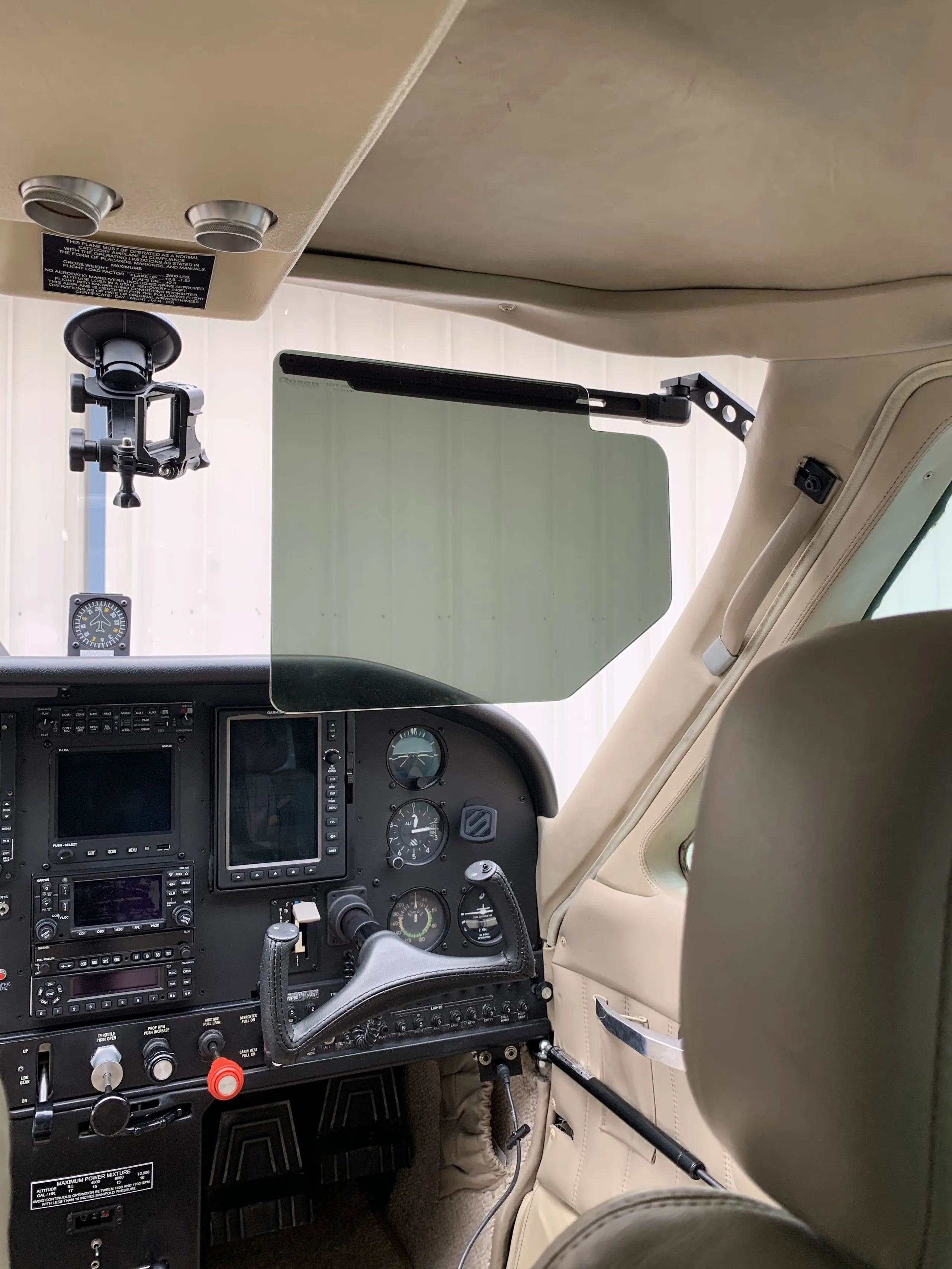 Avionics suite of a aircraft.