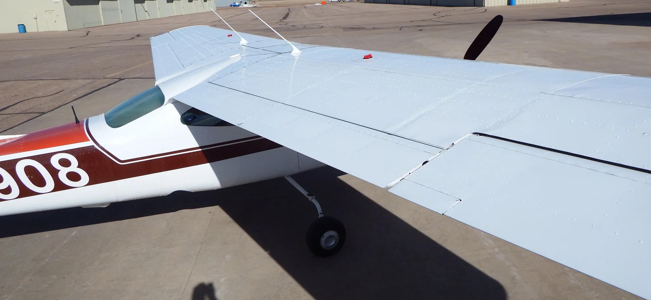 Exterior view of a 1978, N52908.
