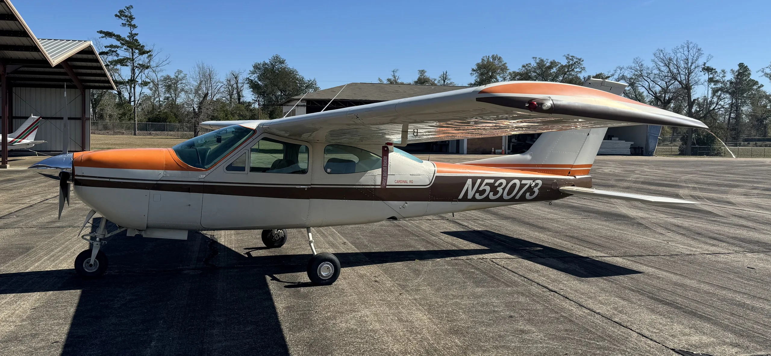 Exterior view of a 1978, N53073.