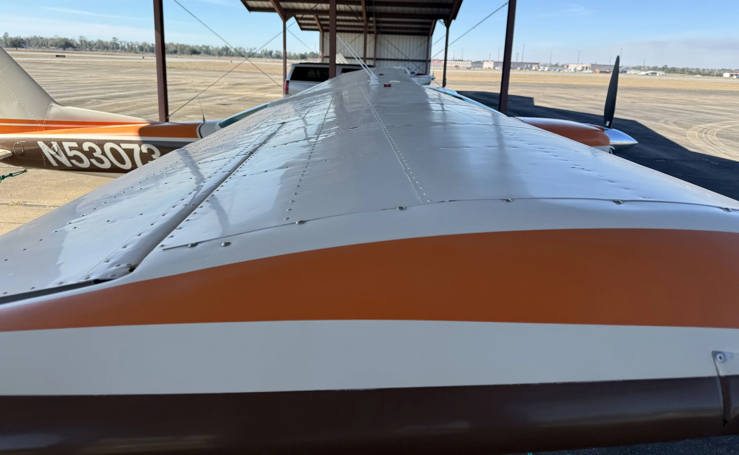 Exterior view of a 1978, N53073.