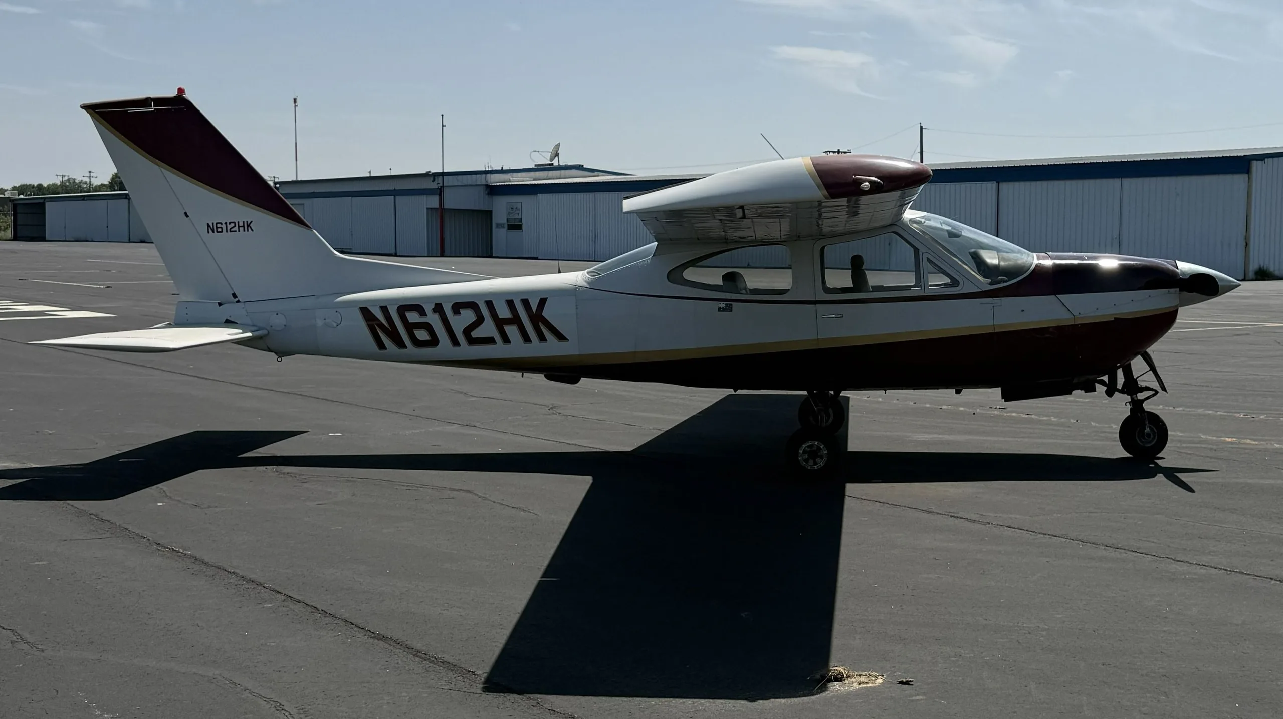 Exterior view of a 1978, N612HK.