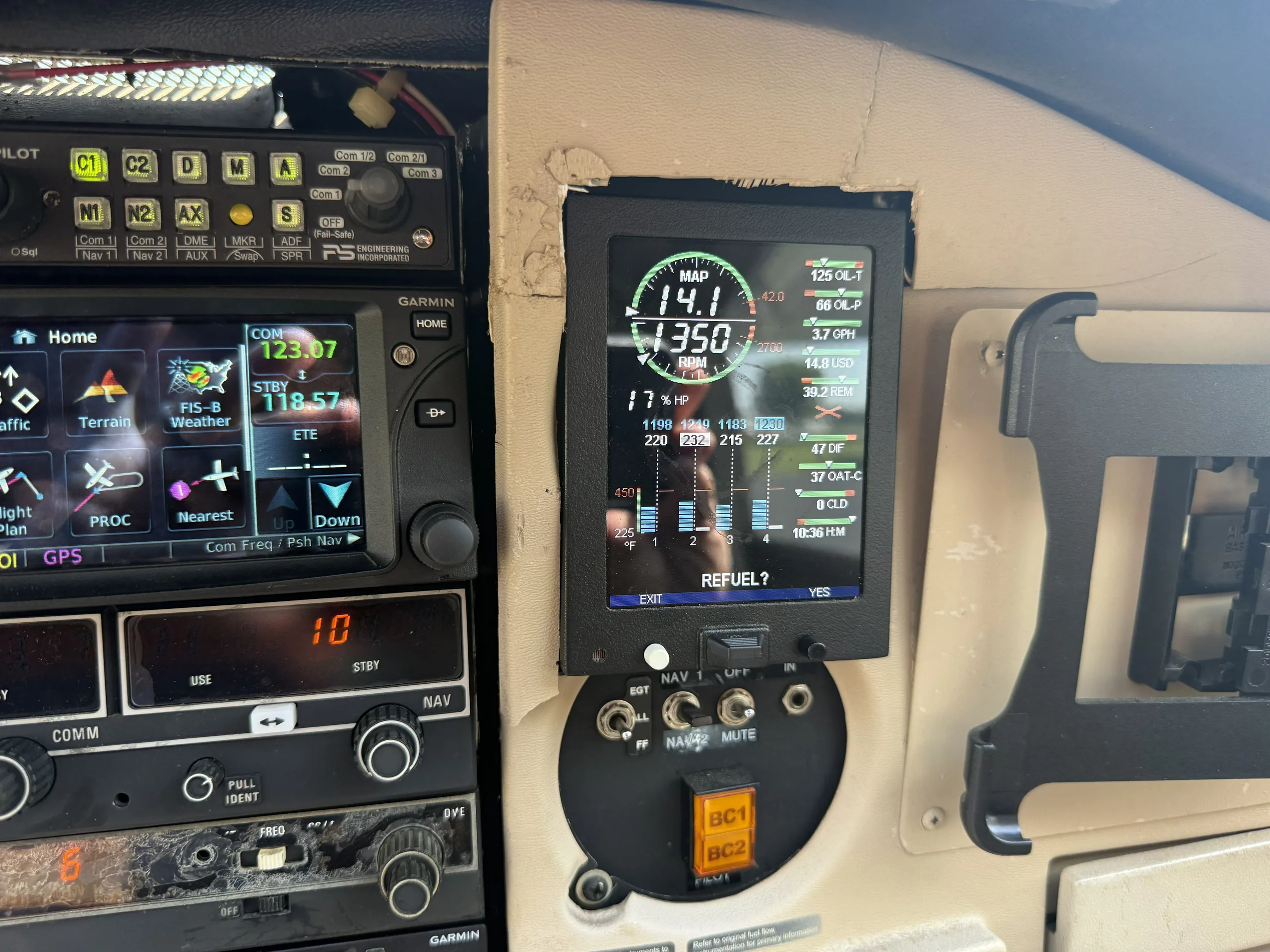 Avionics suite of a 1978.