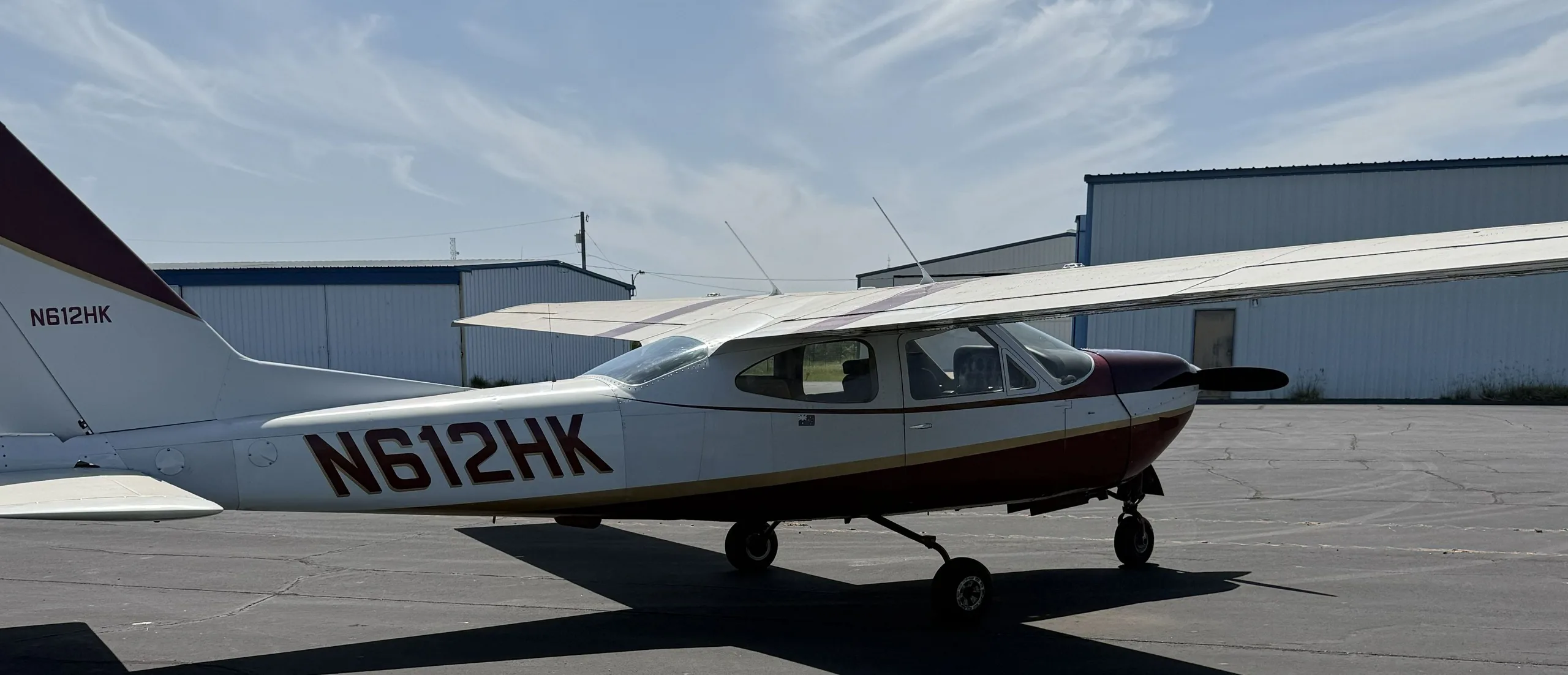 Exterior view of a 1978, N612HK.