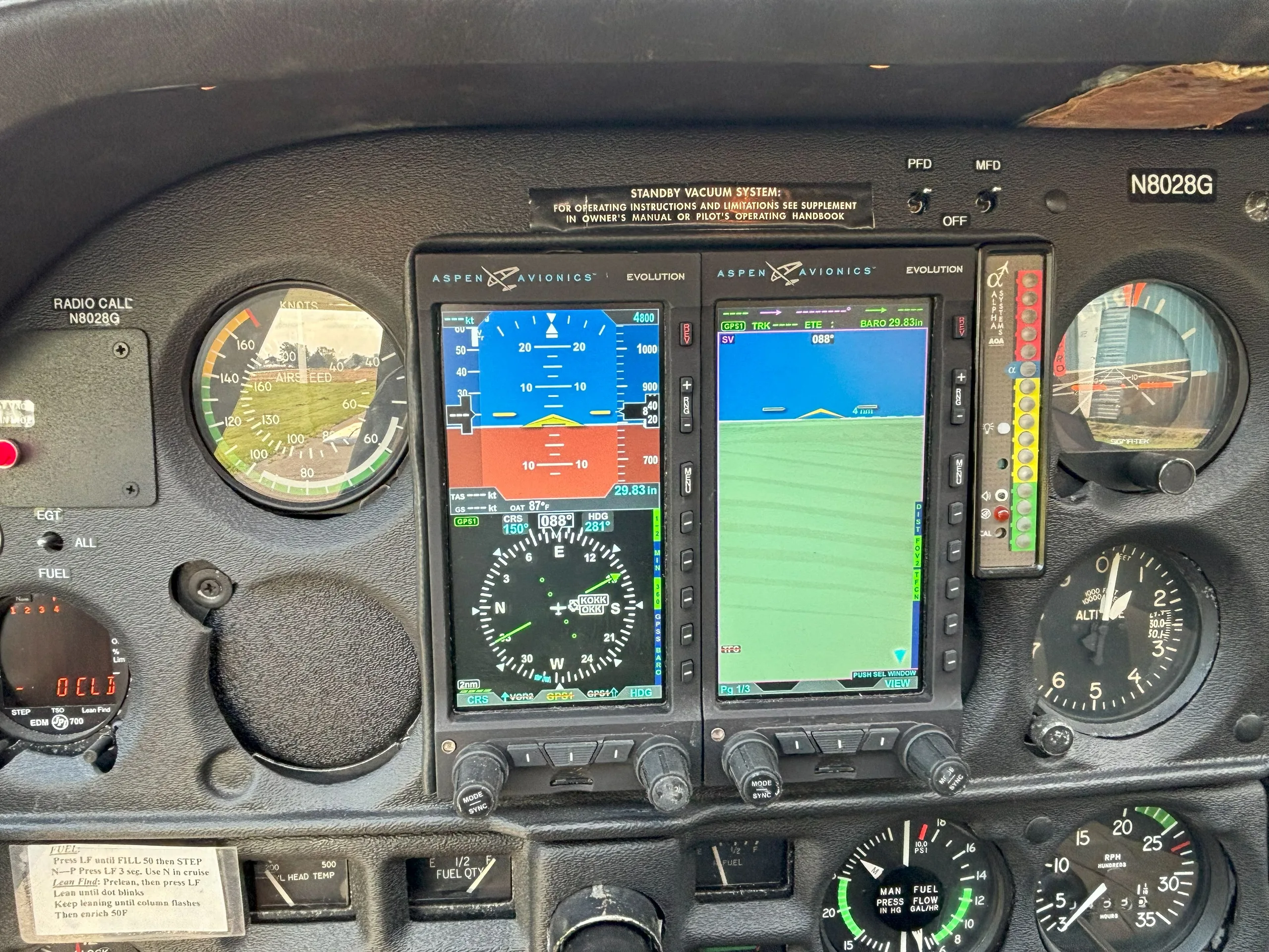 Avionics suite of a 1971.