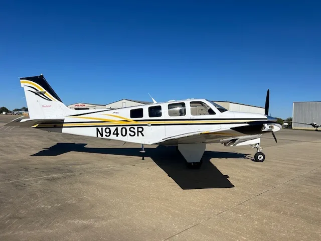 Exterior view of a 2002 Beechcraft N940SR 2002 A36 Bonanza.