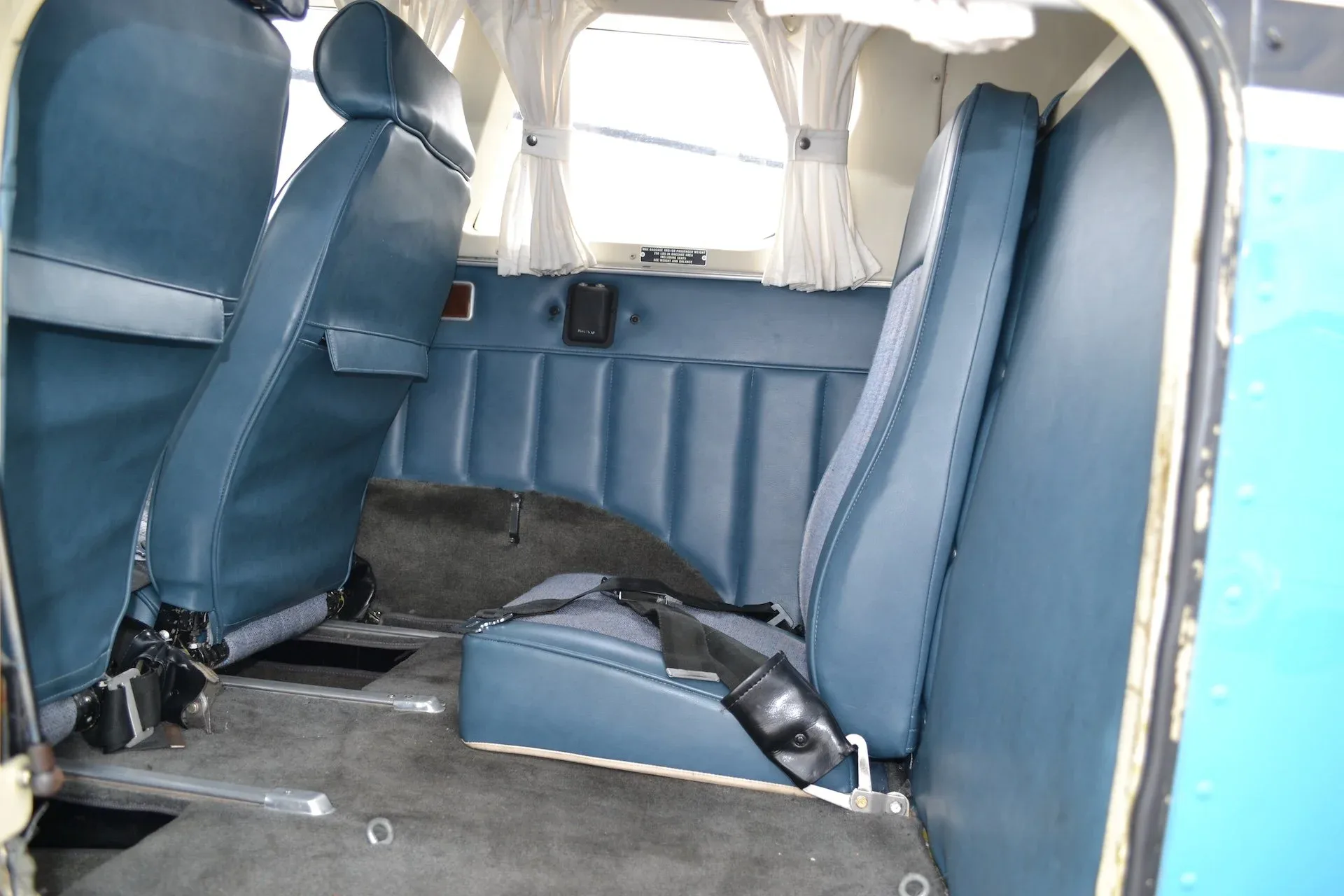 Cabin interior of a 1967 Piper Comanche 260B — Carolina Jet.