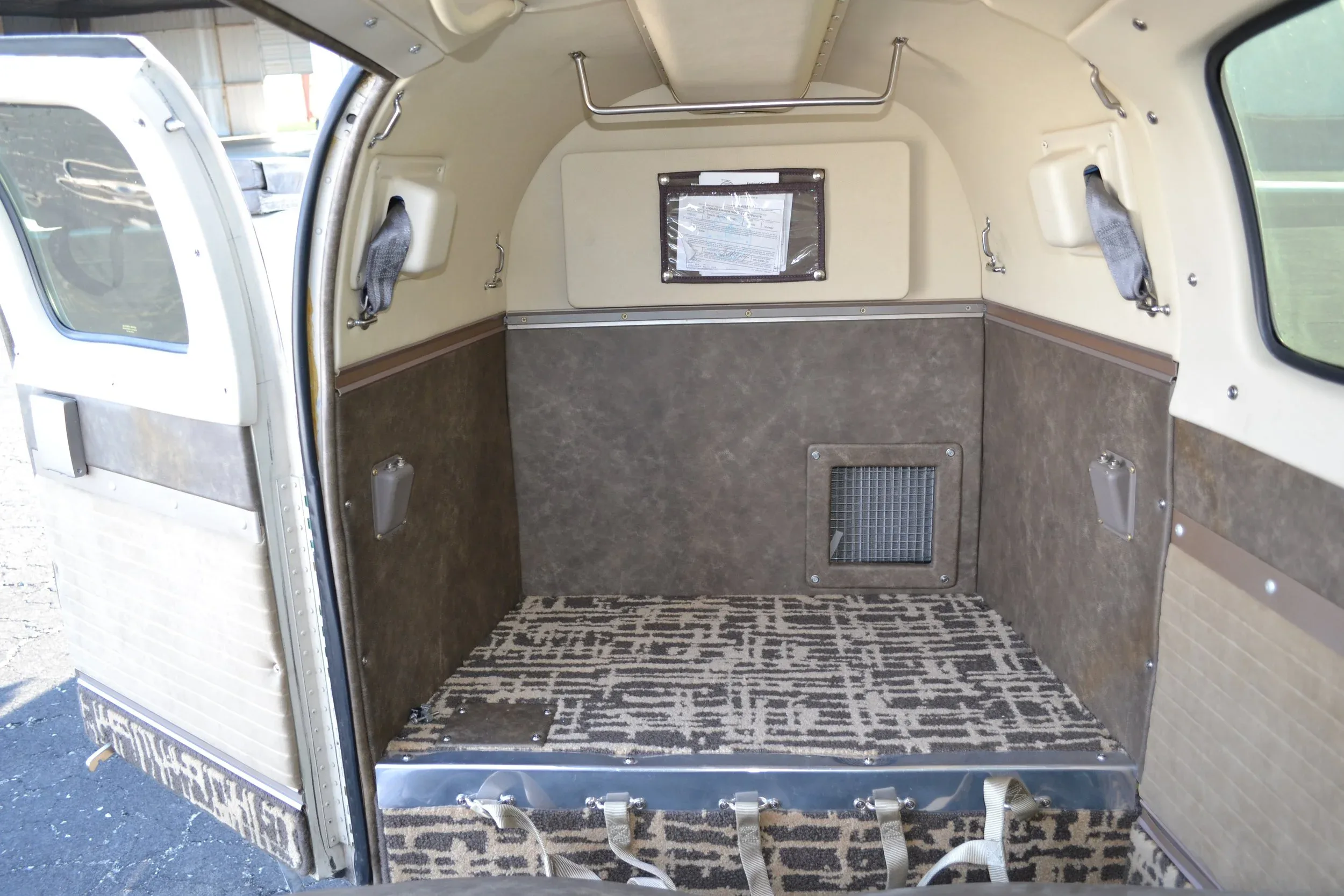 Cabin interior of a 1978 Beechcraft 58 Baron — Carolina Jet.