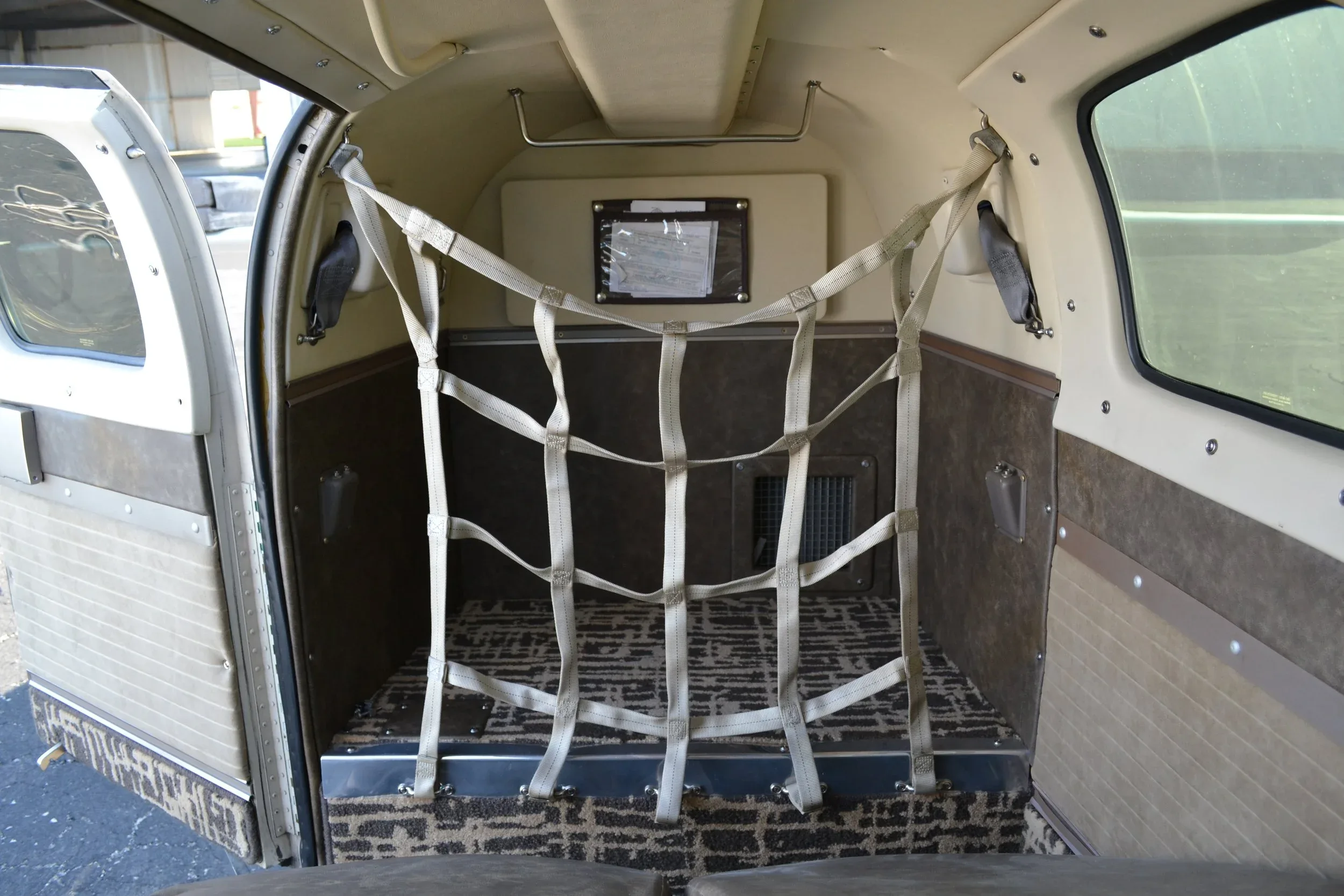 Cabin interior of a 1978 Beechcraft 58 Baron — Carolina Jet.