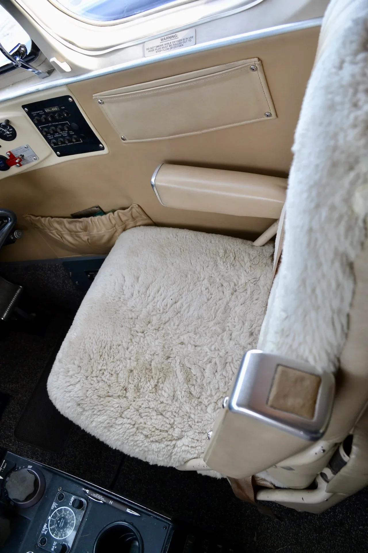 Cabin interior of a 1978 Beechcraft KING AIR C90 — Carolina Jet.