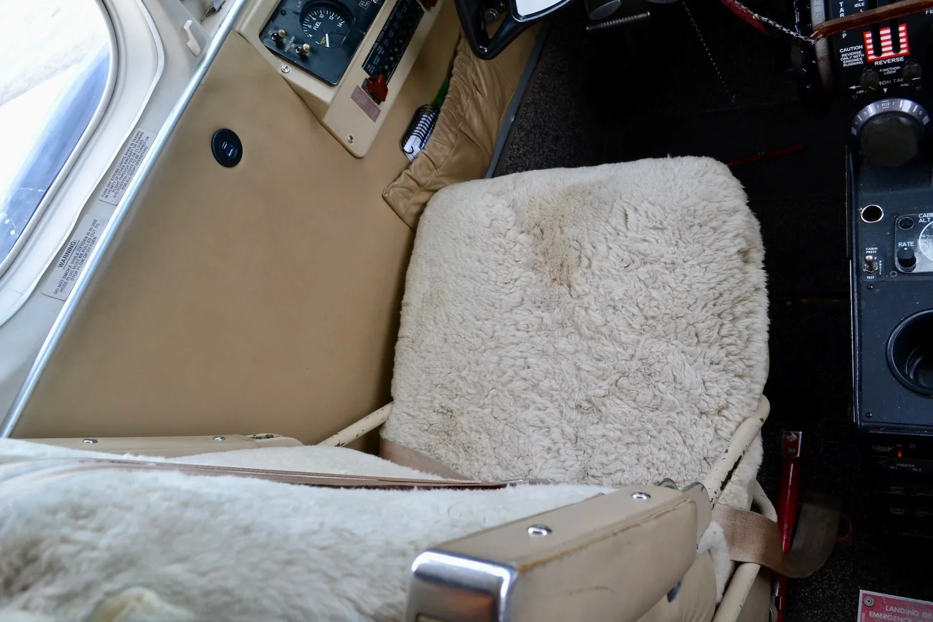 Cabin interior of a 1978 Beechcraft KING AIR C90 — Carolina Jet.