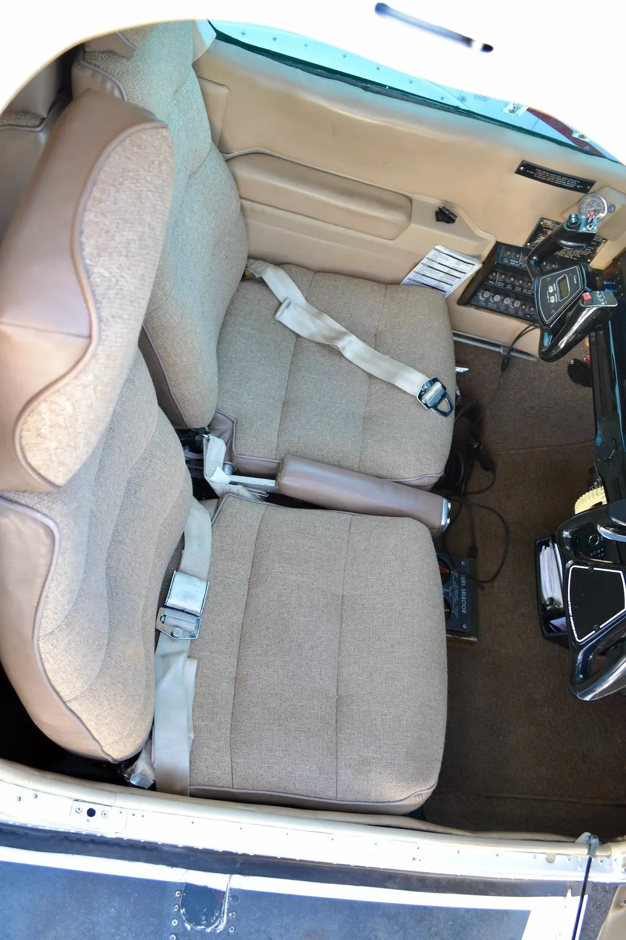 Cabin interior of a 1979 Beechcraft 58 Baron — Carolina Jet.