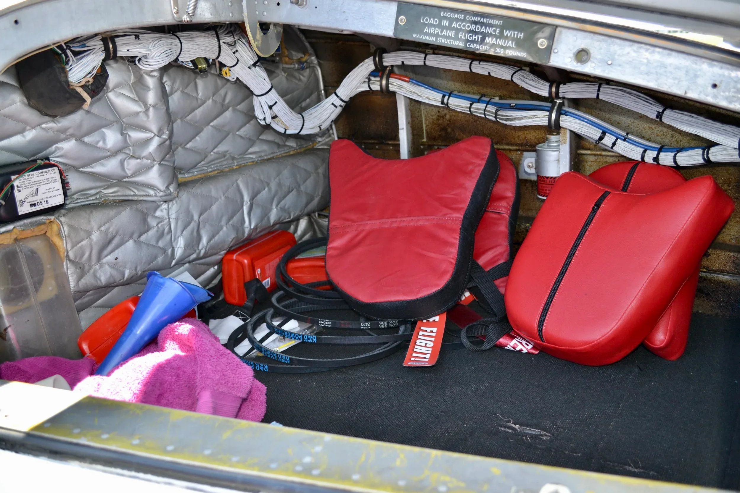 Cabin interior of a 1980 Beechcraft B55 President II Baron — Carolina Jet.