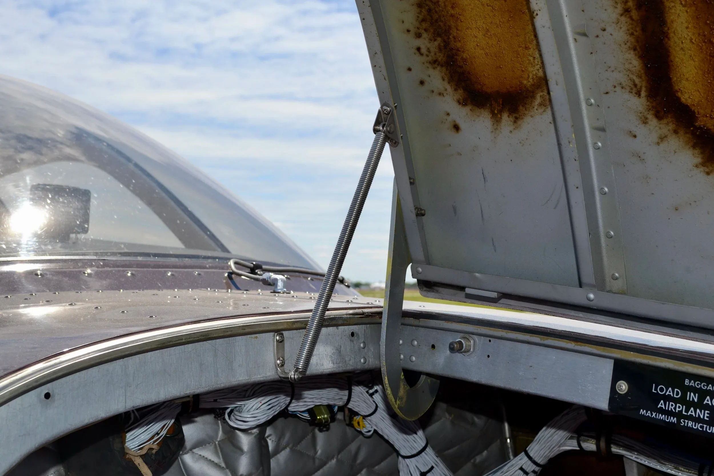 Engine detail of a 1980 Beechcraft B55 President II Baron — Carolina Jet.