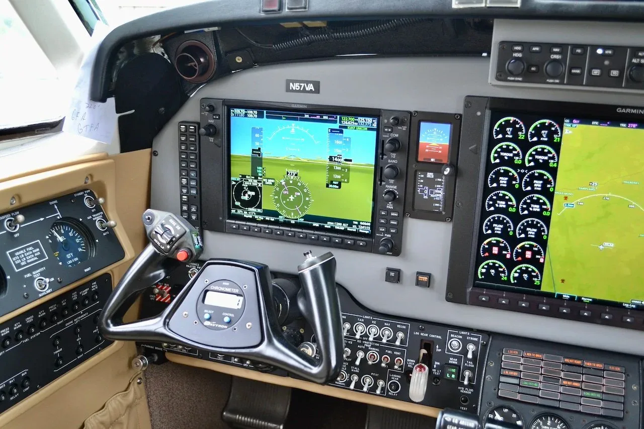 Avionics suite of a 1996 Beechcraft KING AIR 350 — Carolina Jet.