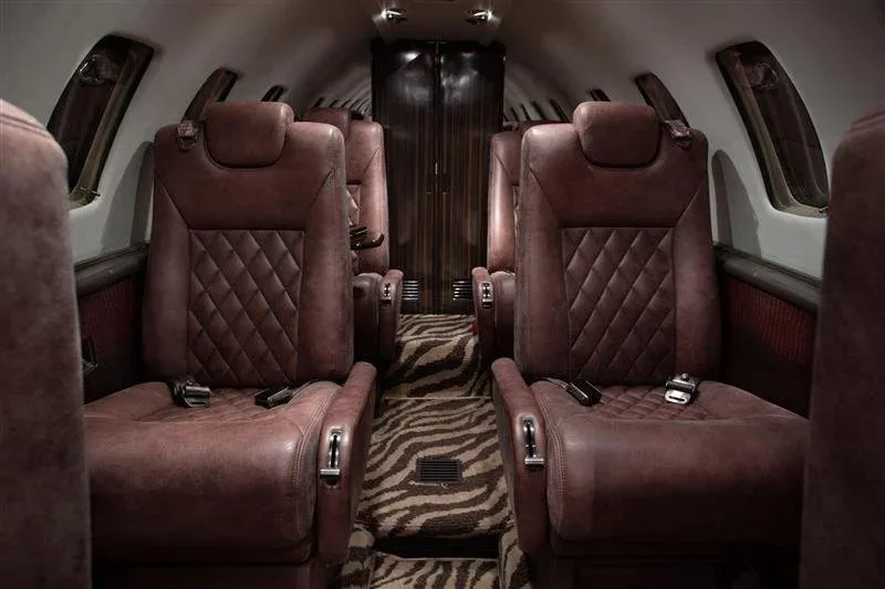 Cabin interior of a 1997 Cessna Citation Ultra — Carolina Jet.