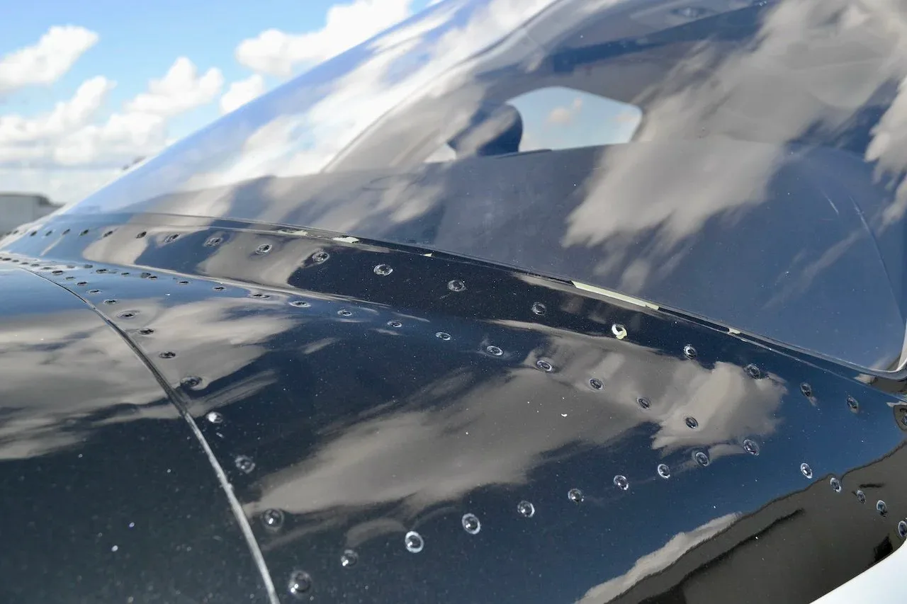 Engine detail of a 2006 Beechcraft G36 Bonanza — Carolina Jet.