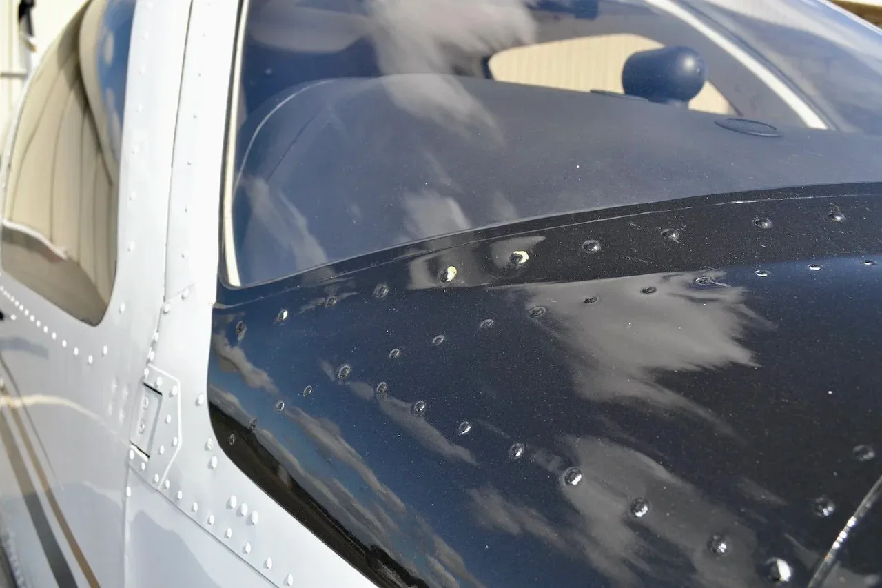 Engine detail of a 2006 Beechcraft G36 Bonanza — Carolina Jet.