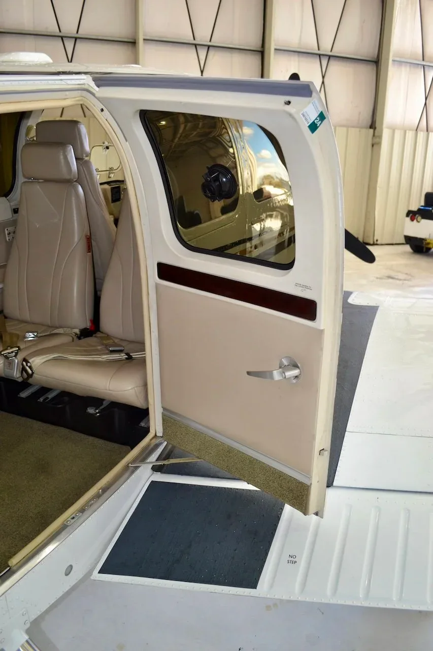 Cabin interior of a 2006 Beechcraft G36 Bonanza — Carolina Jet.
