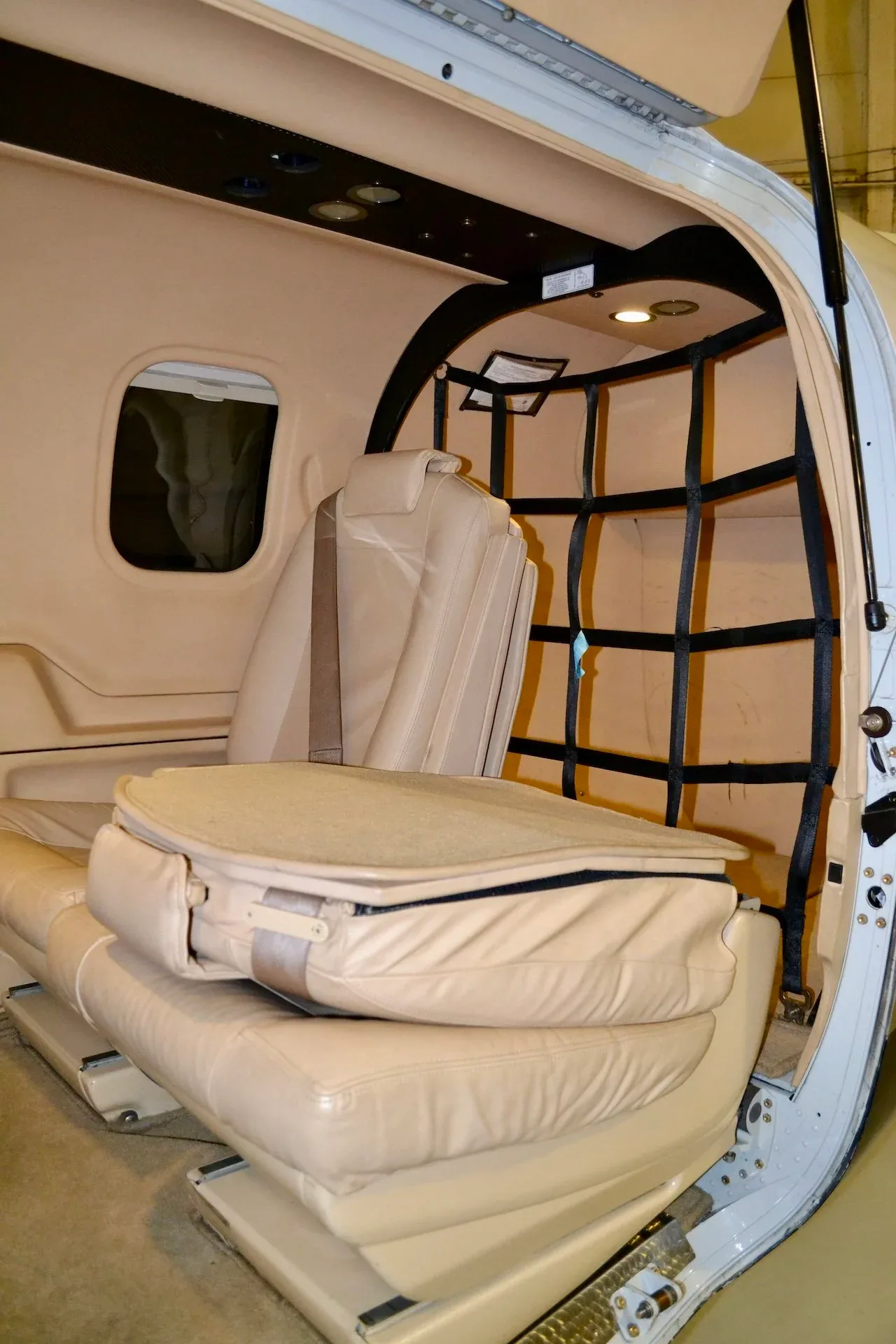 Cabin interior of a 2007 Socata TBM 850 — Carolina Jet.