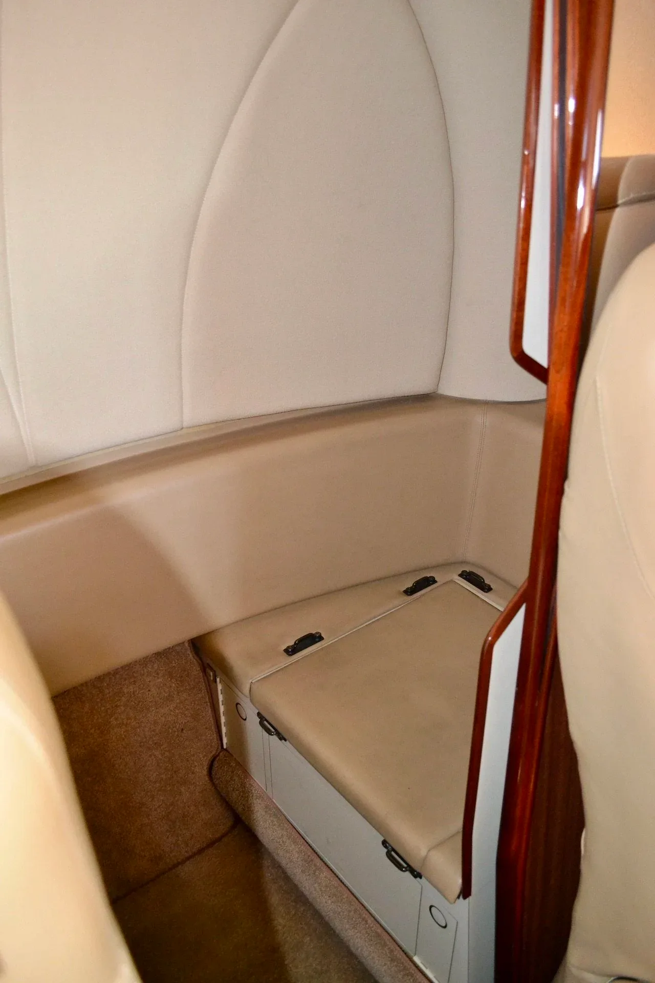 Cabin interior of a 2010 Beechcraft Premier IA — Carolina Jet.