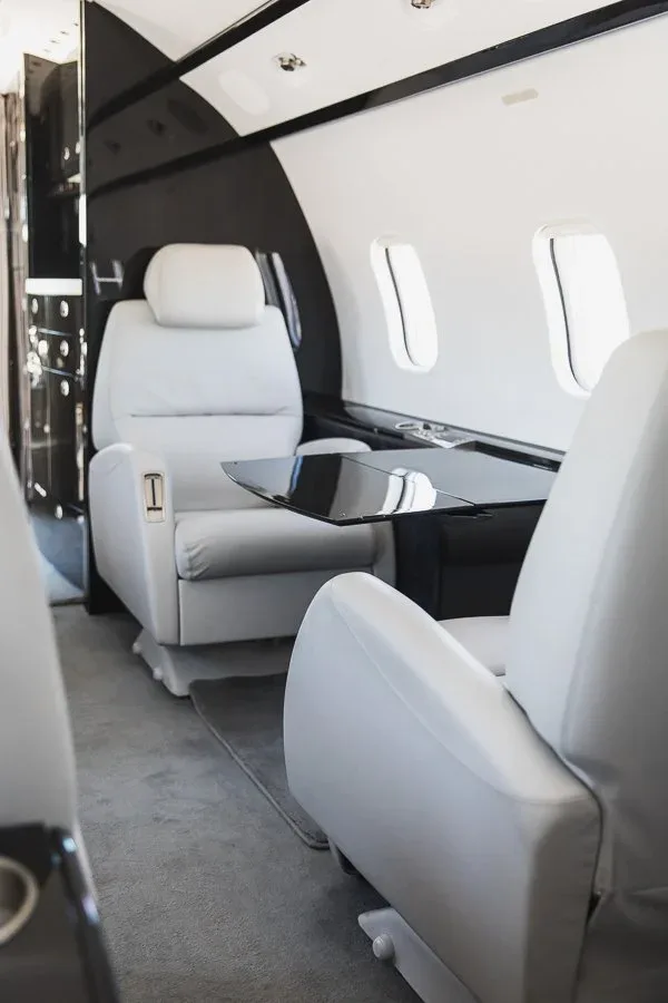 Cabin interior of a 2005 Bombardier CHALLENGER 300 — Carolina Jet.