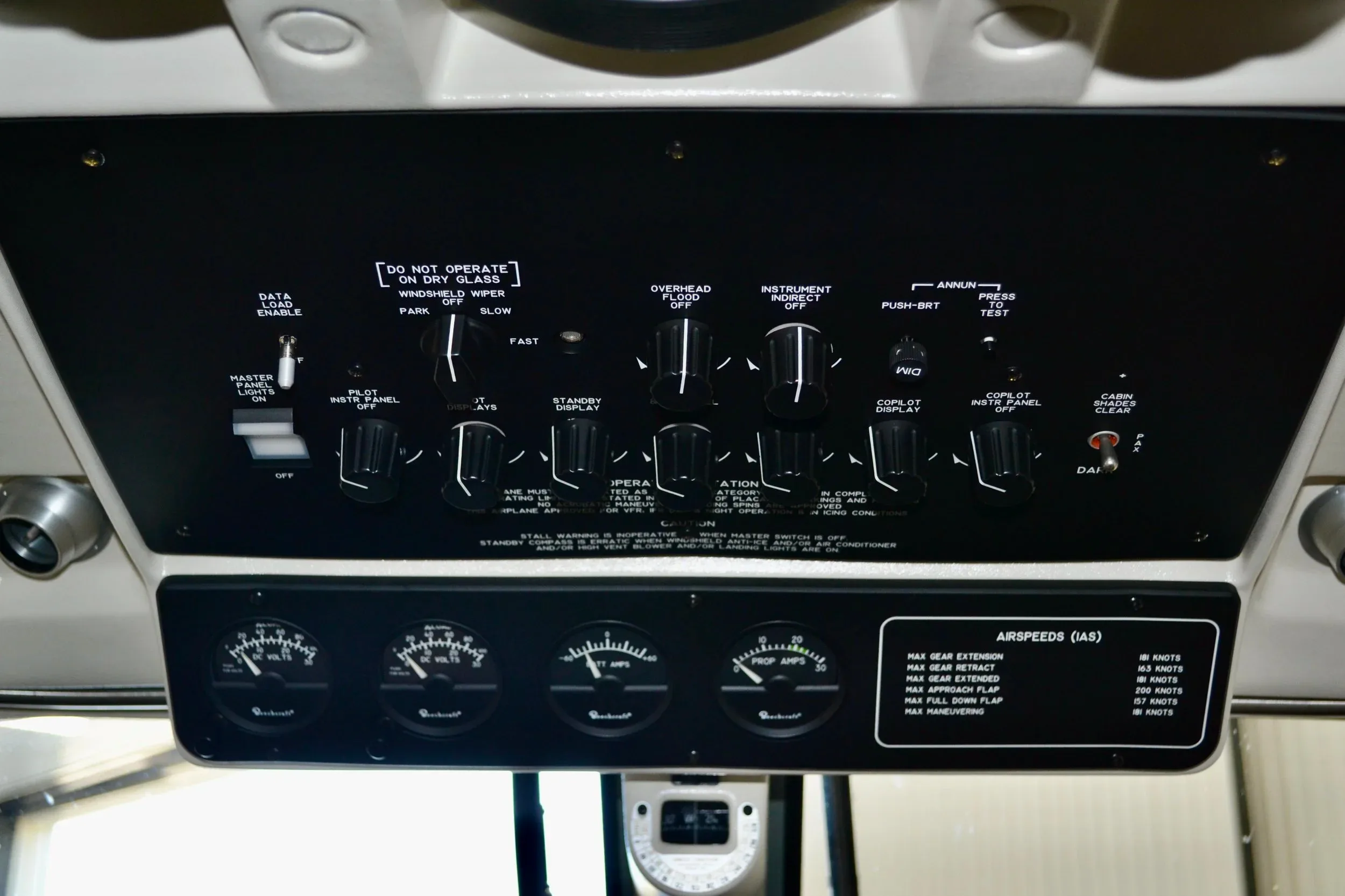 Avionics suite of a 2017 Beechcraft KING AIR 250 — Carolina Jet.
