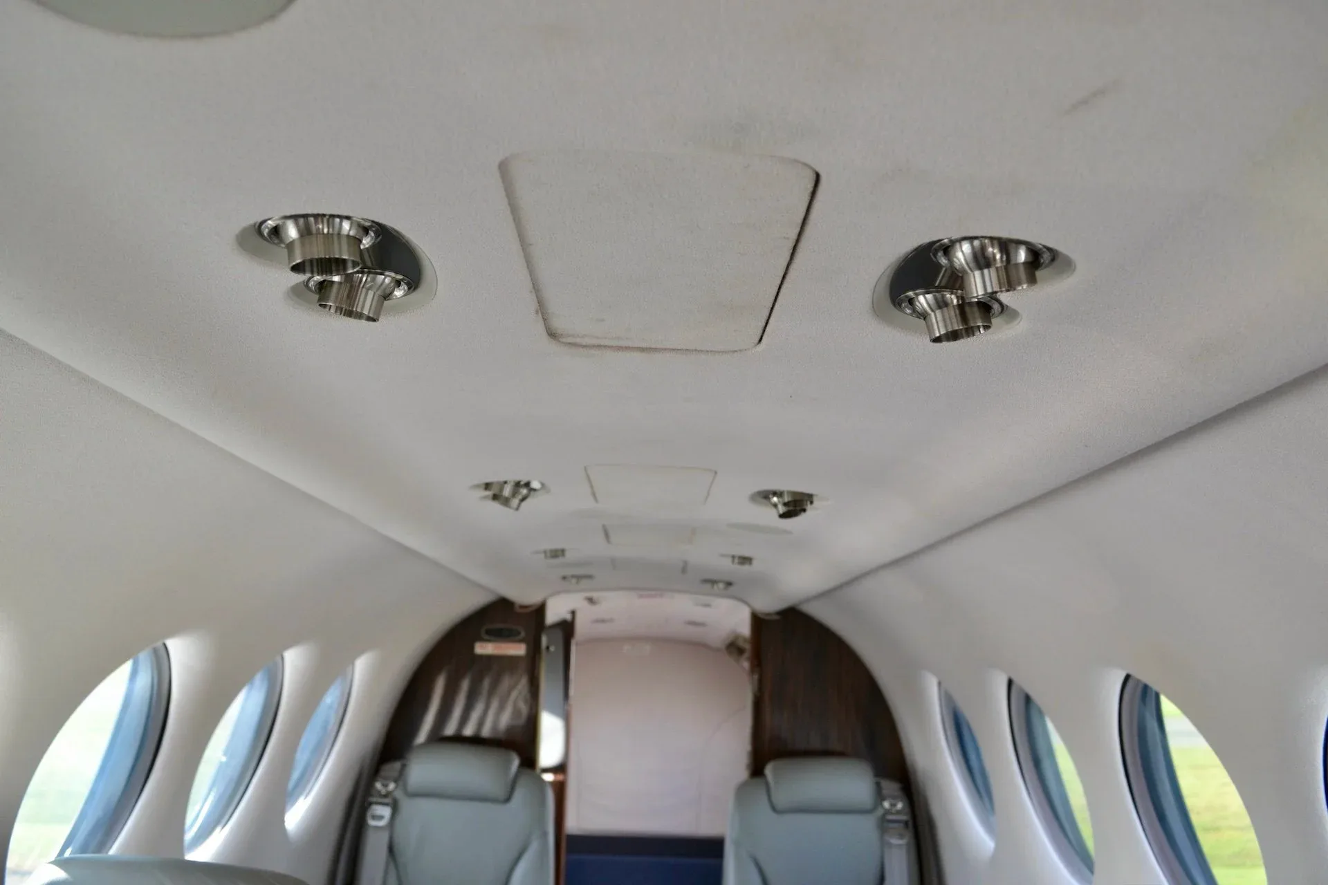 Cabin interior of a 2013 Beechcraft KING AIR 350I — Carolina Jet.