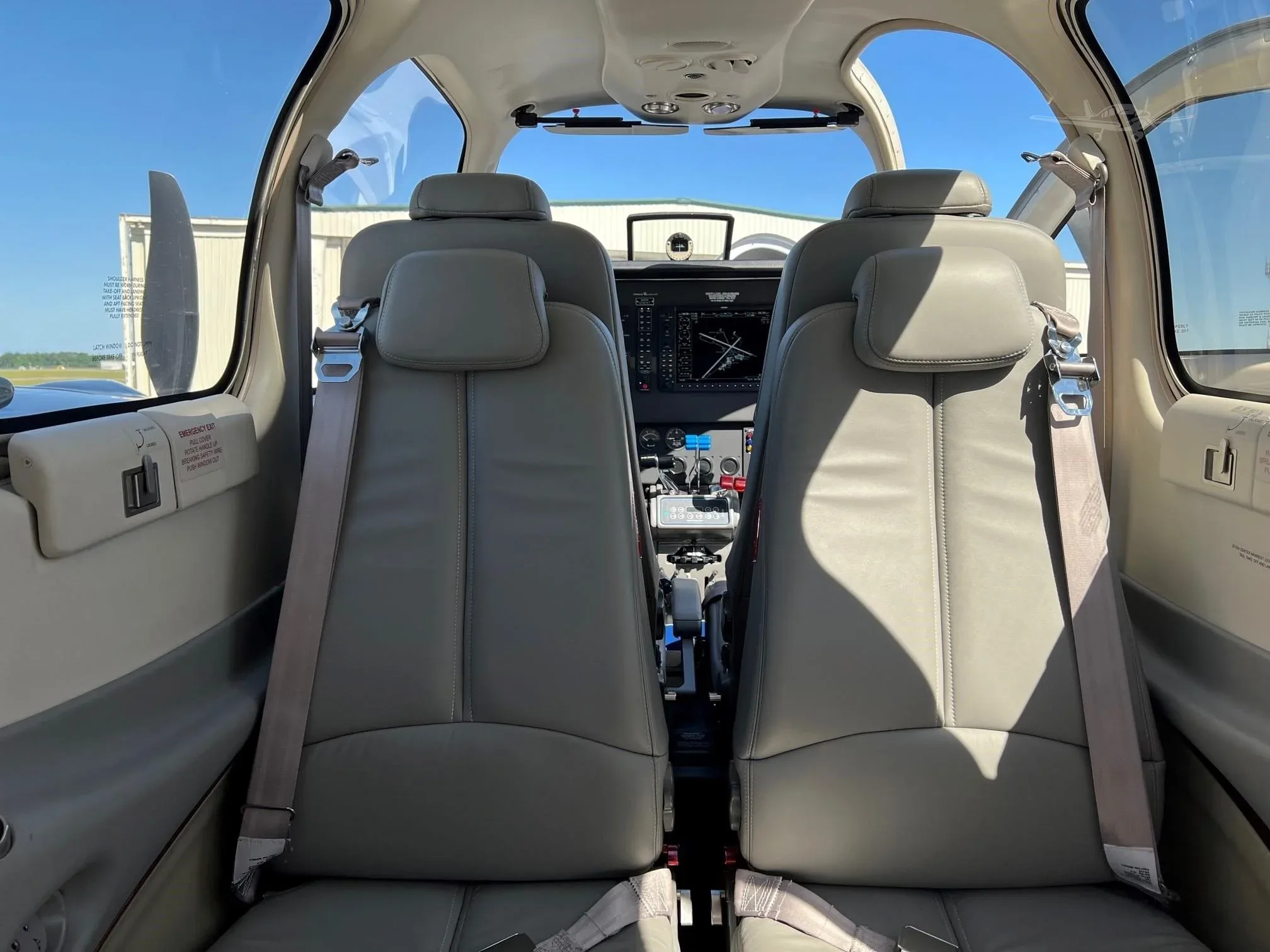 Cabin interior of a 2014 Beechcraft G58 Baron — Carolina Jet.