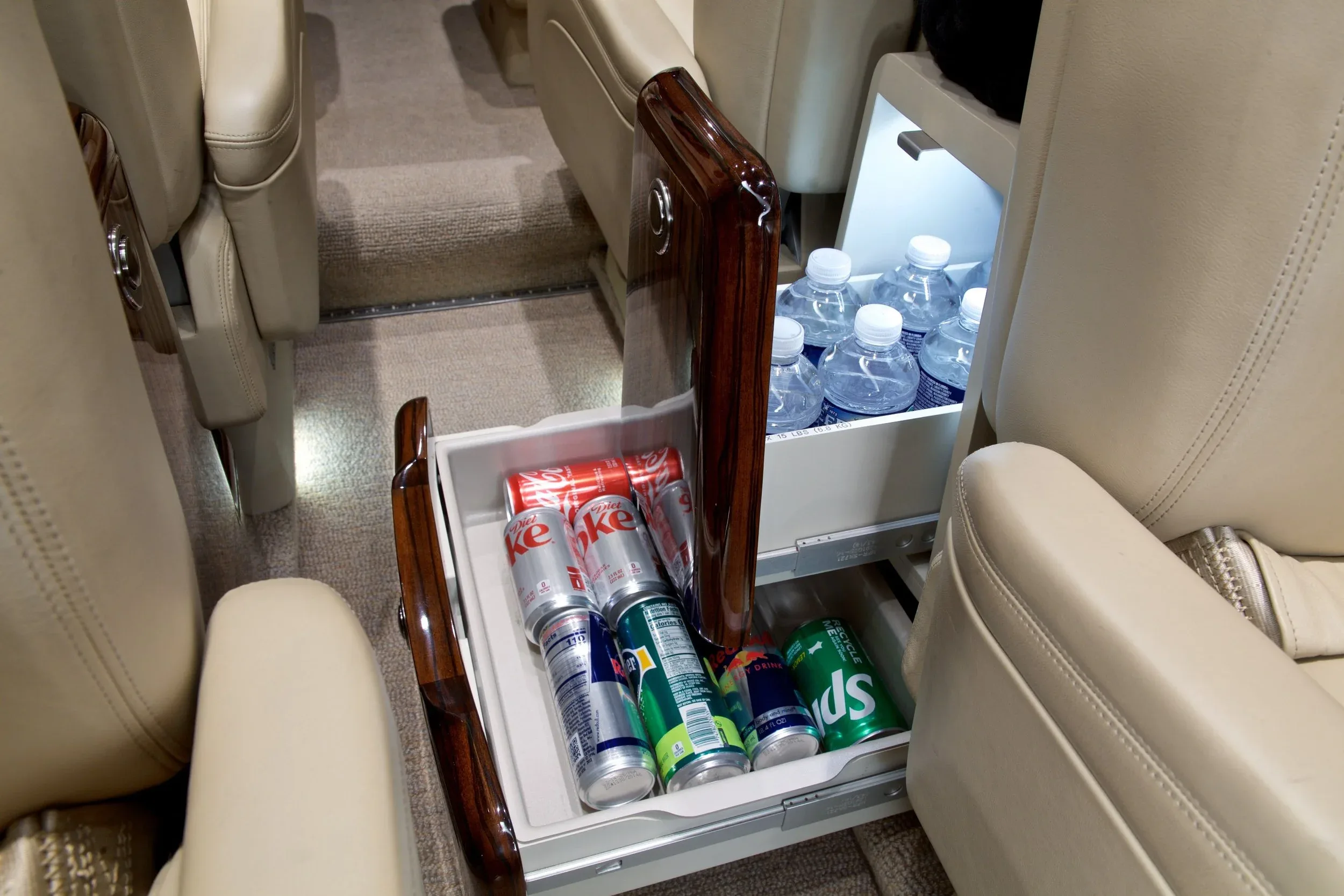 Cabin interior of a 2015 Beechcraft KING AIR 350i — Carolina Jet.