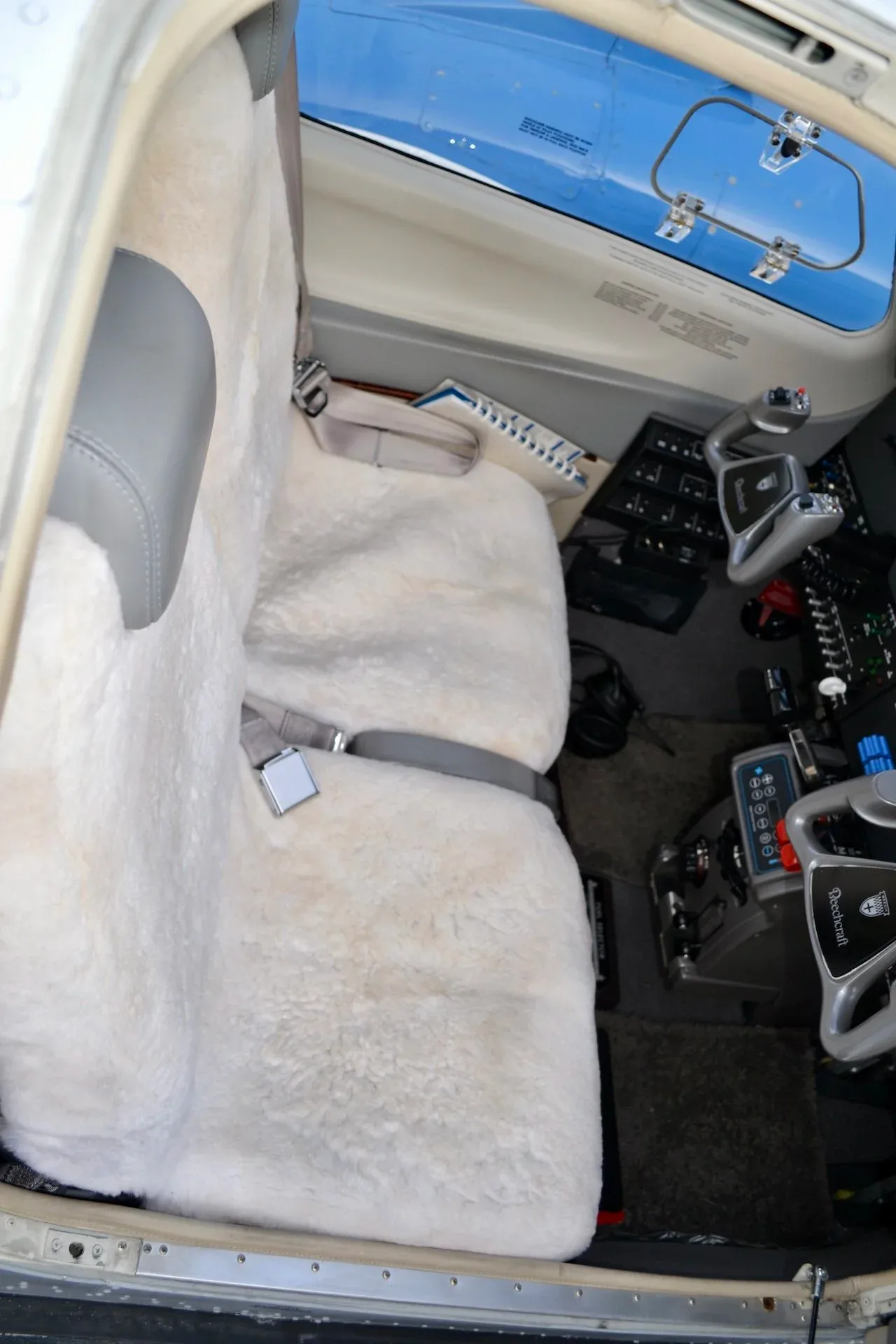 Cabin interior of a 2018 Beechcraft G58 Baron — Carolina Jet.