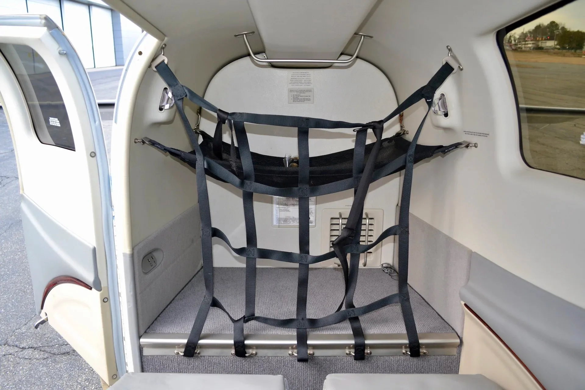 Cabin interior of a 2018 Beechcraft G58 Baron — Carolina Jet.