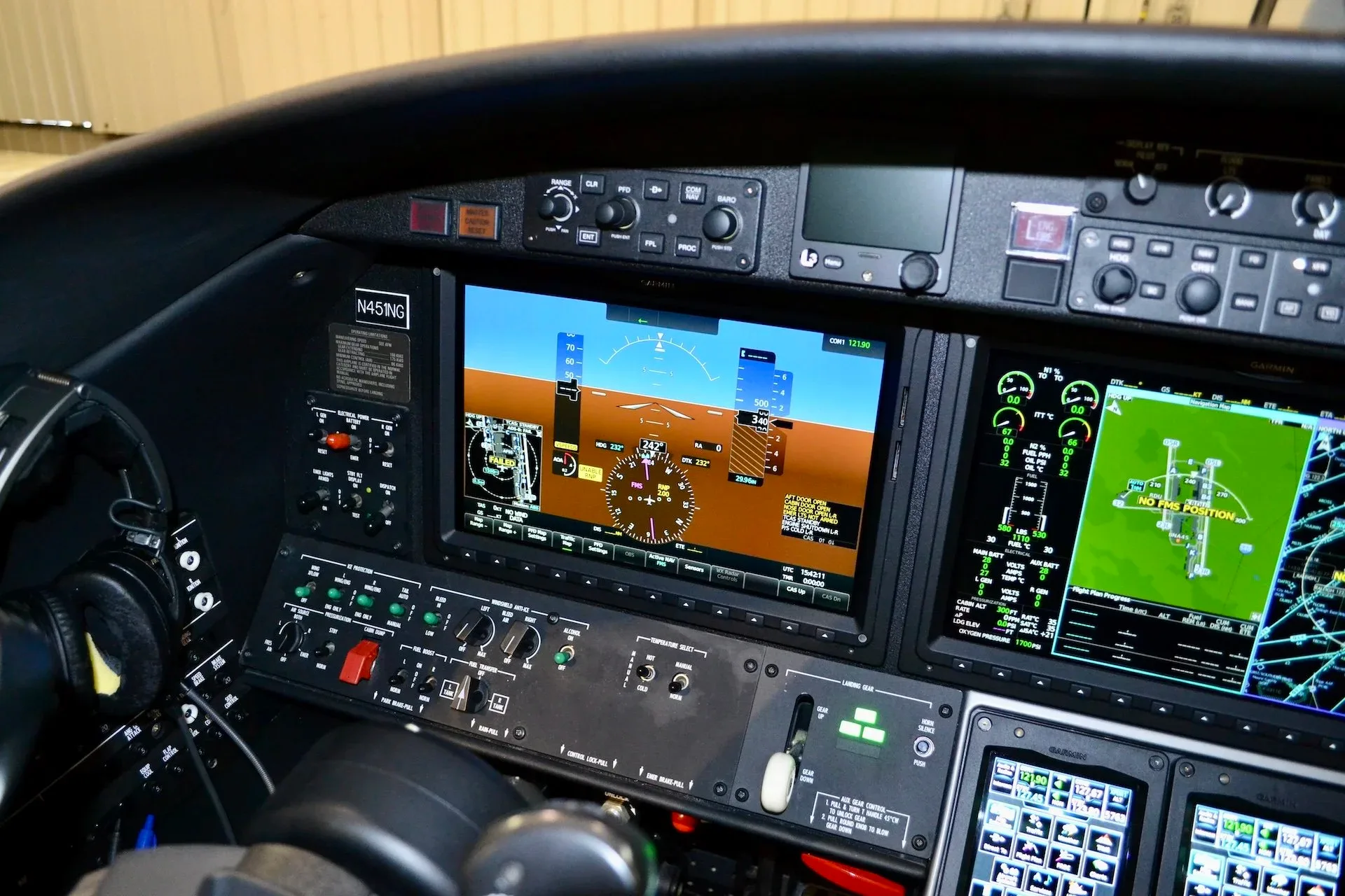 Avionics suite of a 2022 Cessna CITATION M2 Gen2 — Carolina Jet.