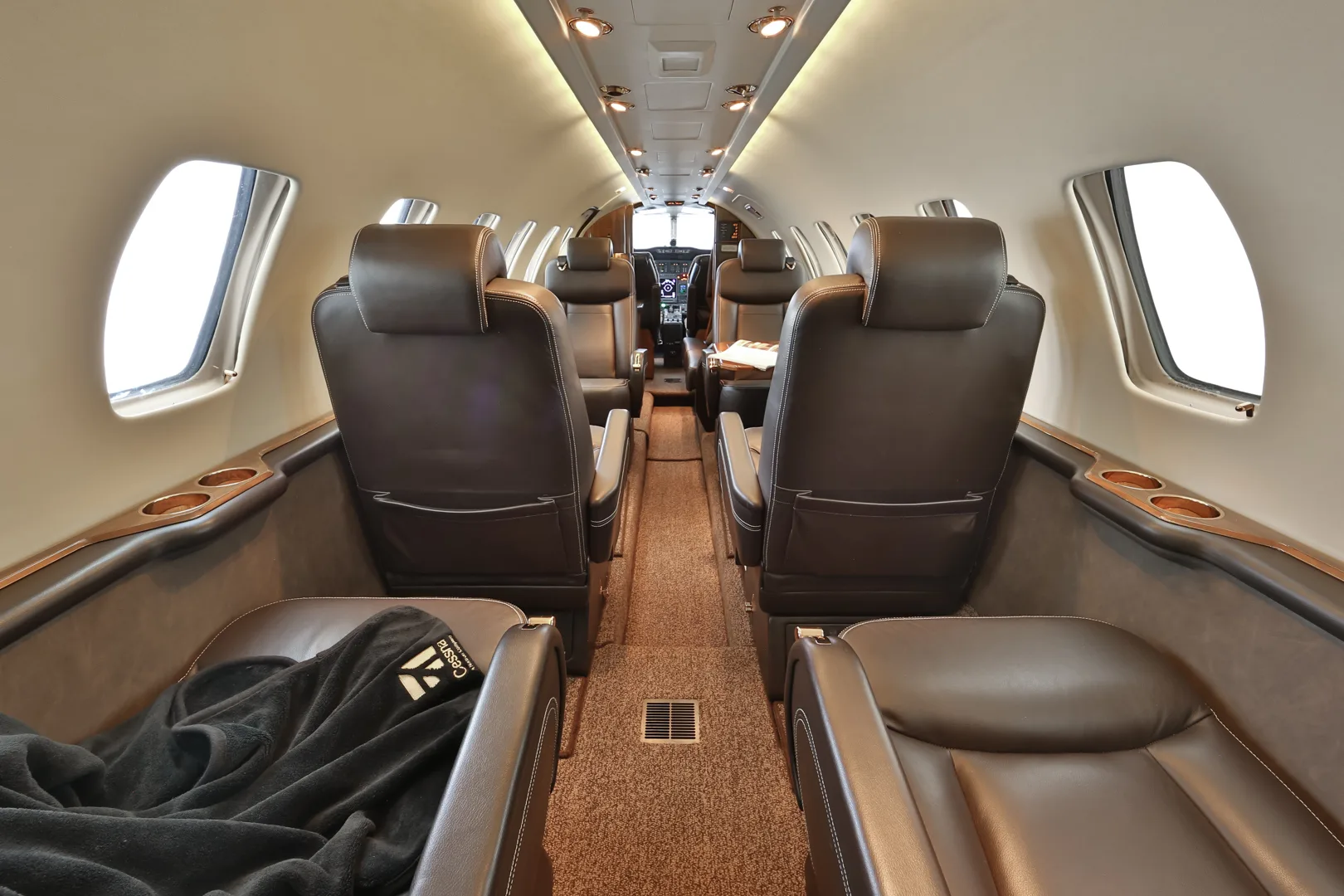 Cabin interior of a 1997 Cessna V Ultra.