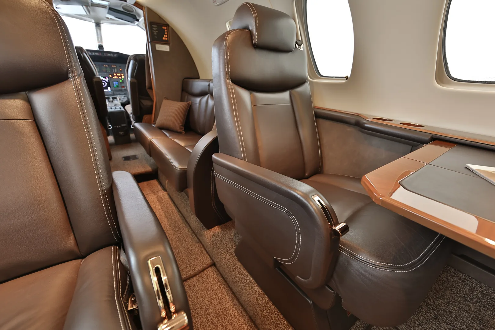 Cabin interior of a 1997 Cessna V Ultra.