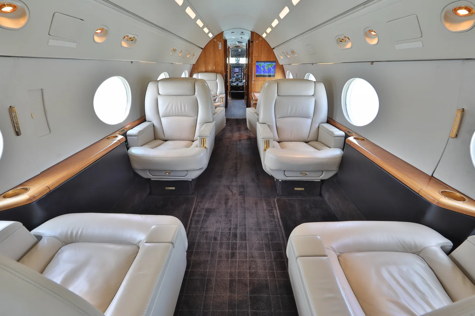 Cabin interior of a 1998 Gulfstream GIVSP.