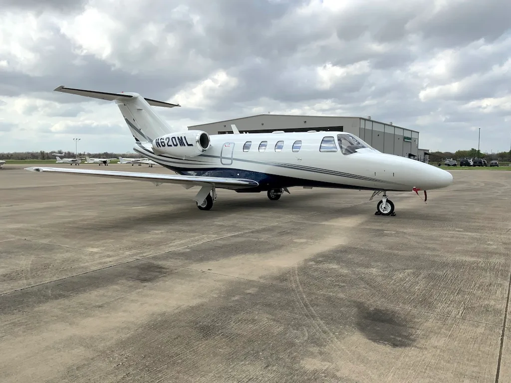 Exterior view of a 2006 Cessna Citation CJ1+, N620ML.