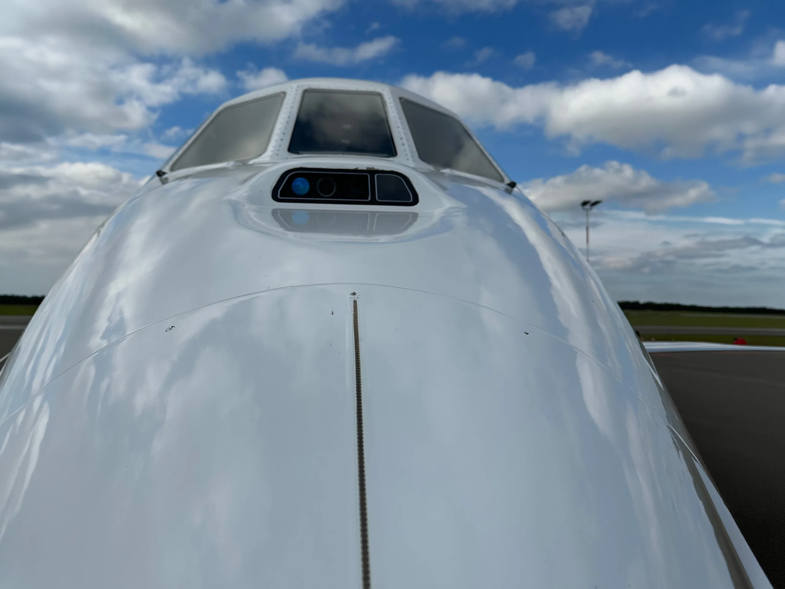 Marketing image of a 2019 Dassault Falcon 2000LXS.