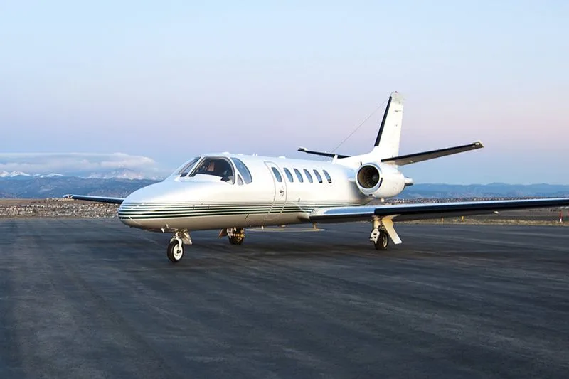 Exterior view of a 2002 Cessna Citation Bravo.
