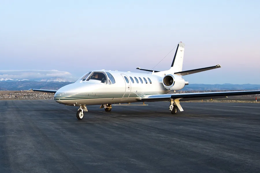Exterior view of a 2002 Cessna Citation Bravo.