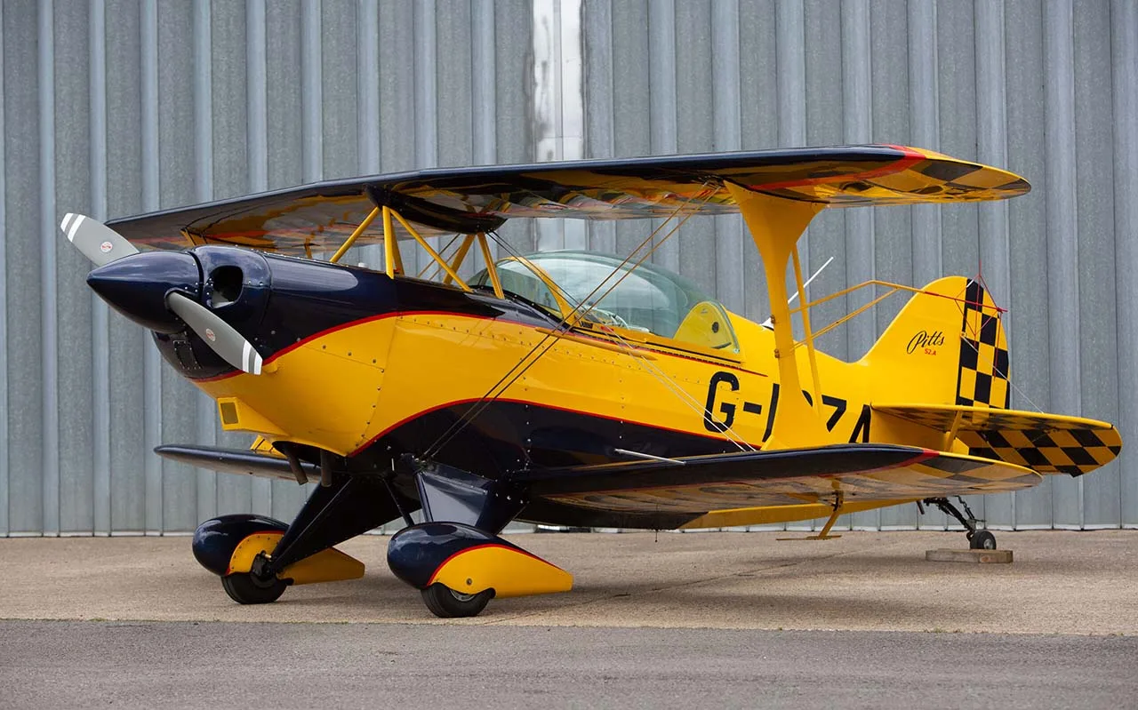 Exterior view of a 1981 Yak 52 M14PF 400hp £56,500 - CK Aviation, G-BXAK.