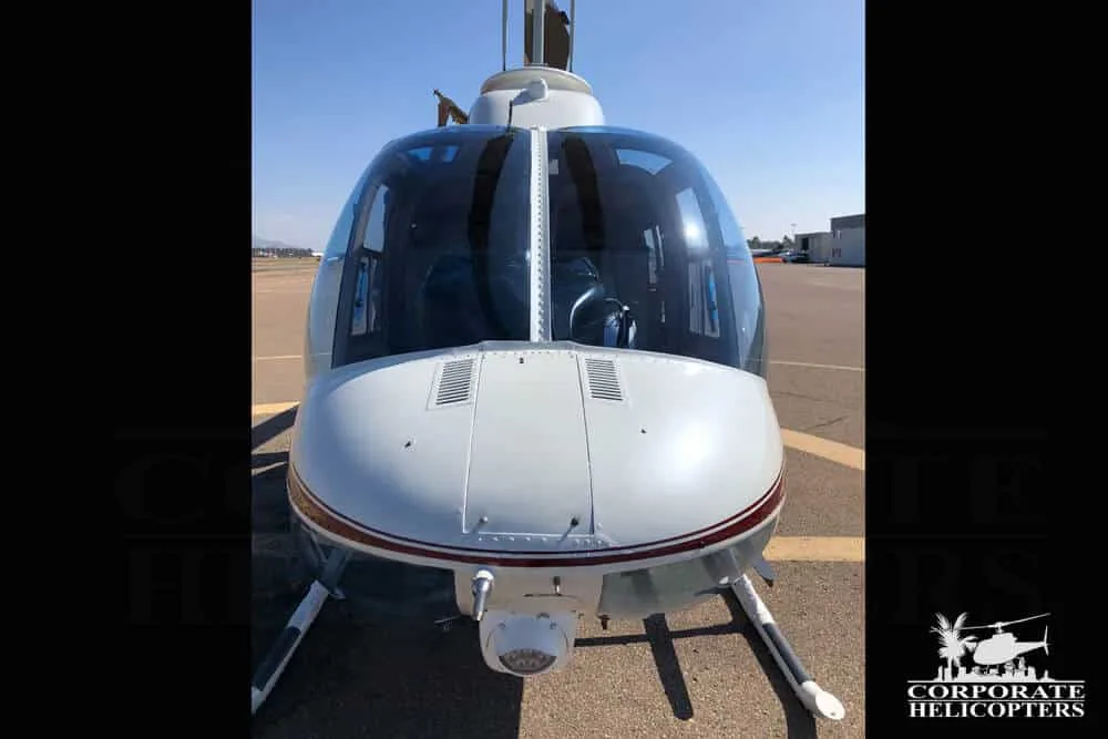 Exterior view of a 1973 Bell 206B II, N206SA.