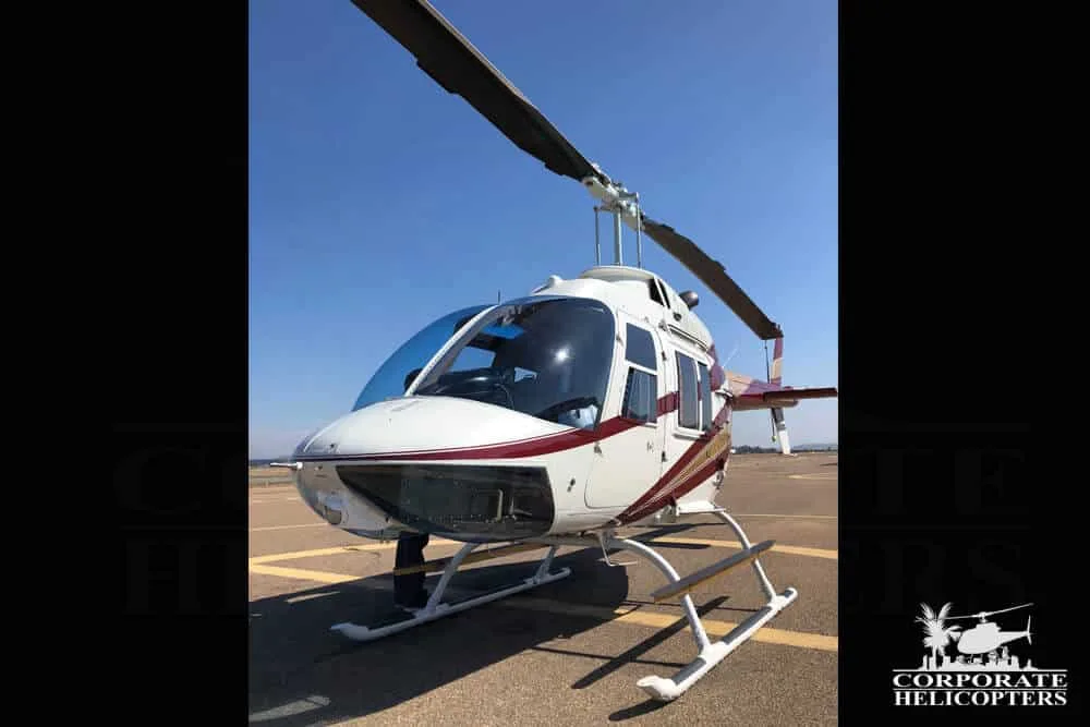 Exterior view of a 1973 Bell 206B II, N206SA.