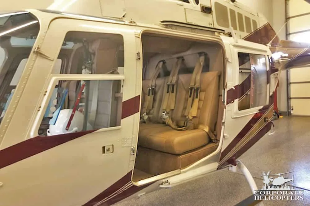 Cabin interior of a 1973 Bell 206B II.