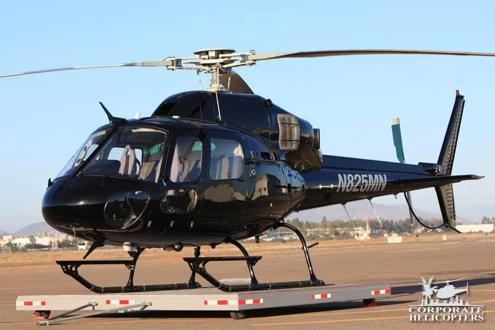 Exterior view of a 2001 Eurocopter AS355N, N825MN.