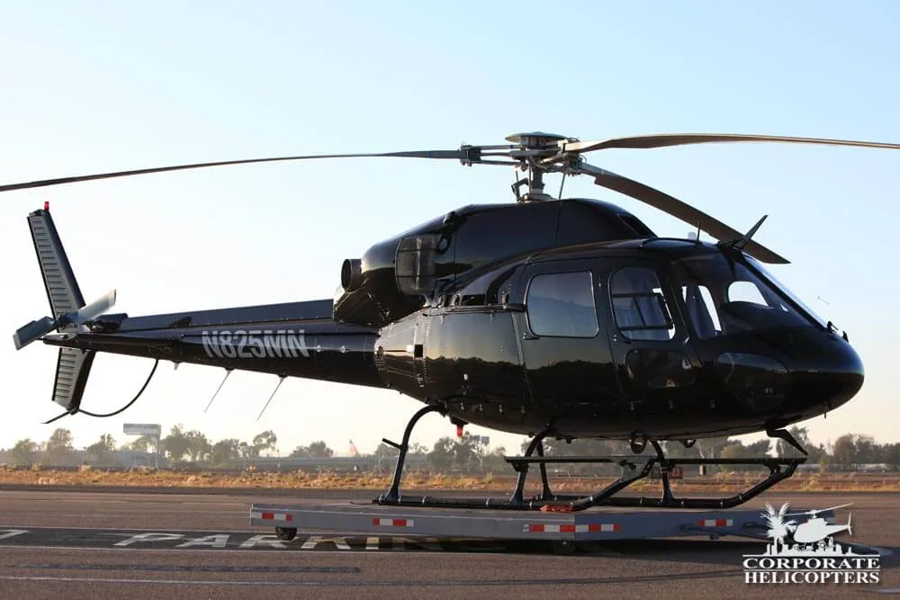 Exterior view of a 2001 Eurocopter AS355N, N825MN.