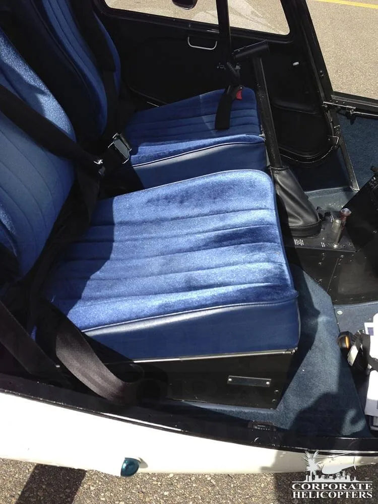 Cabin interior of a 2002 Robinson R44 Raven I.